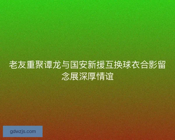 老友重聚谭龙与国安新援互换球衣合影留念展深厚情谊